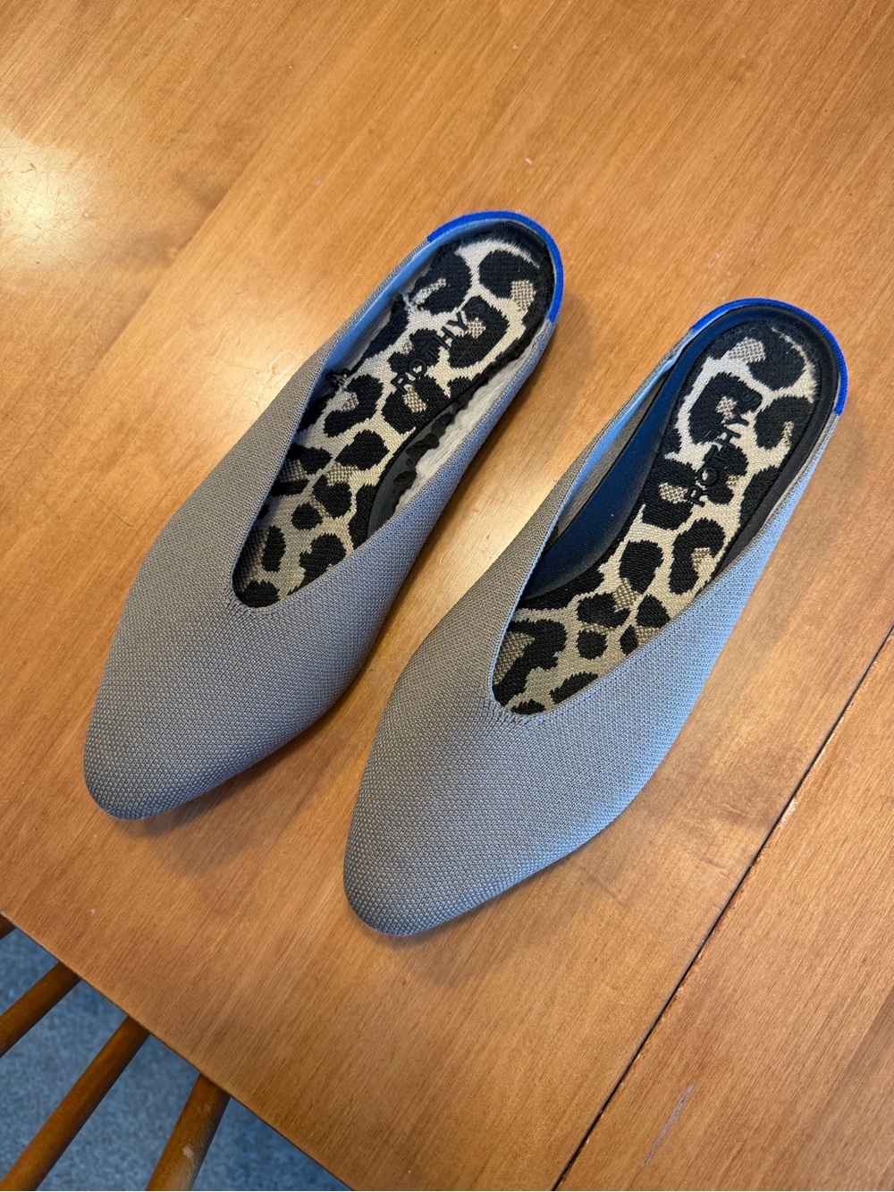 READ - Rothy's Almond Demi Mules Loafer W 8.5 Portobello Knit Washable Slip-on